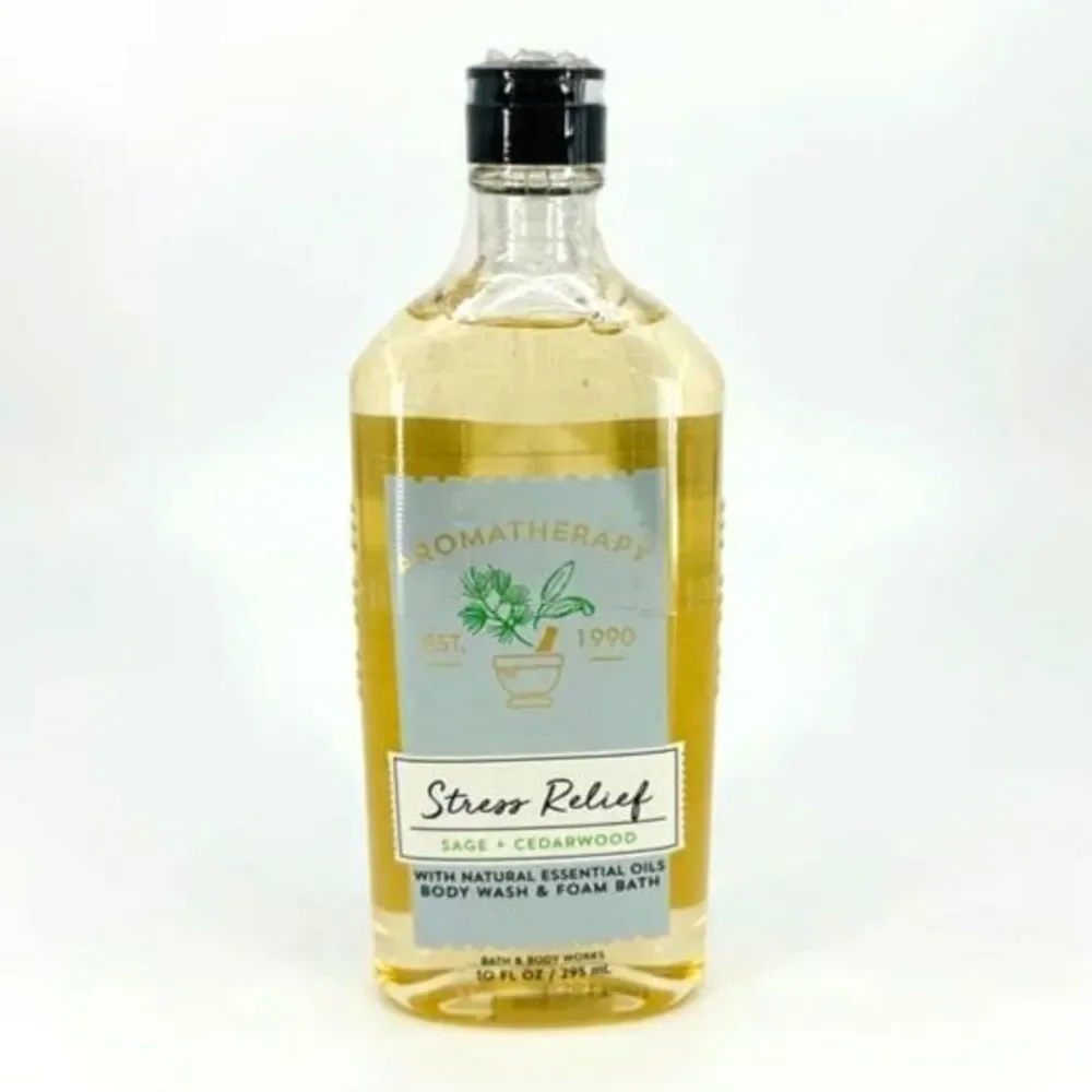 Bath & Body Works Aromatherapy Stress Relief Sage + Cedarwood Body Wash 10 fl oz